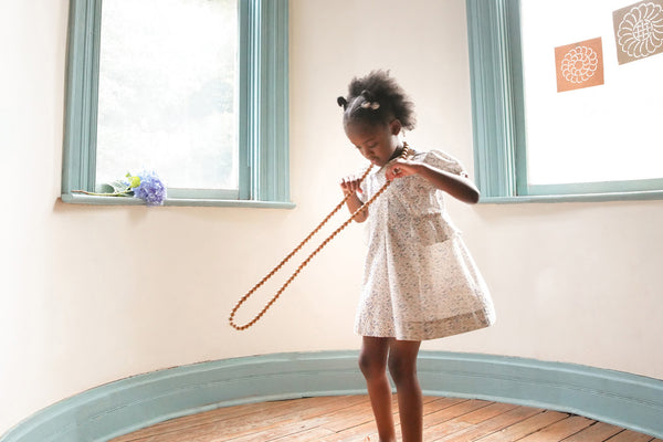 Celia Dress, Menagerie Print, Blueberry – Soor Ploom