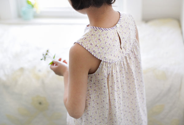 Delilah Dress, Flower Press Print, Soy – Soor Ploom