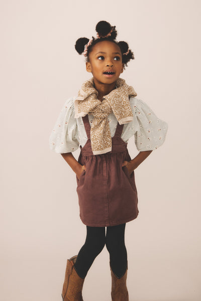 soor ploom♡tippi pinafore sequoia♡8Y Tippi Pinafore, Eco Wash – Soor Ploom
