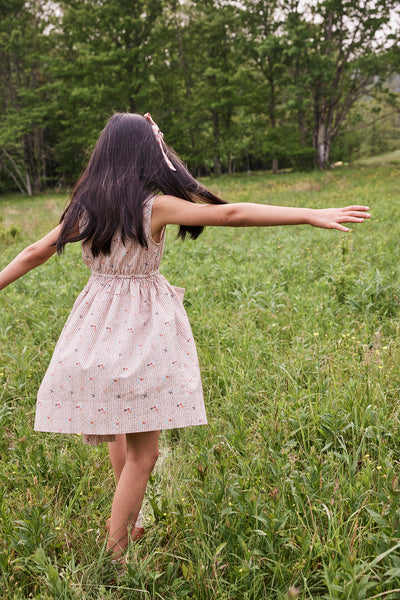 Orla Dress, Flower Ribbon Print