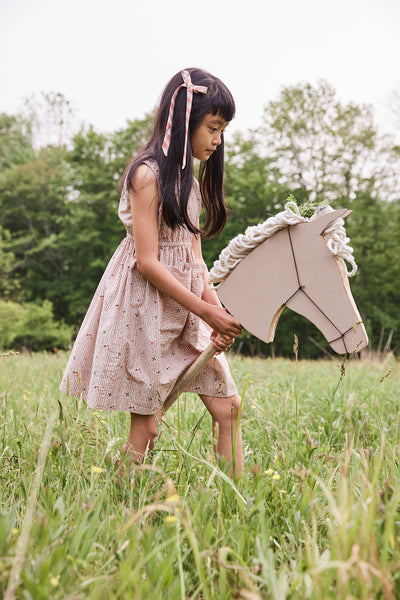 Orla Dress, Flower Ribbon Print