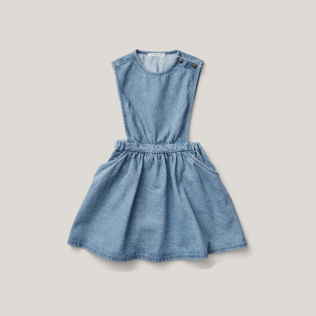 Tippi Pinafore, Light Denim