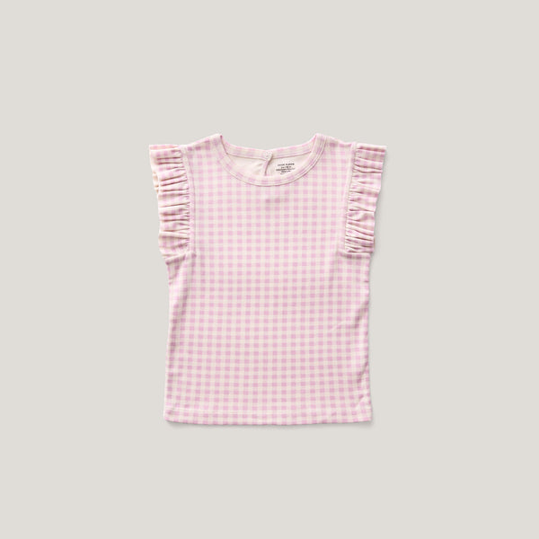 トップス soor ploom frill tee gingham bubble 2y Frill Tee – Soor Ploom