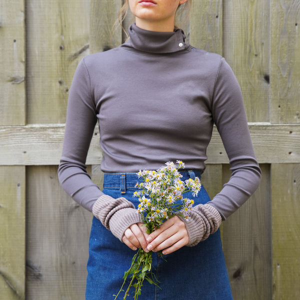 Womens Snap Turtleneck