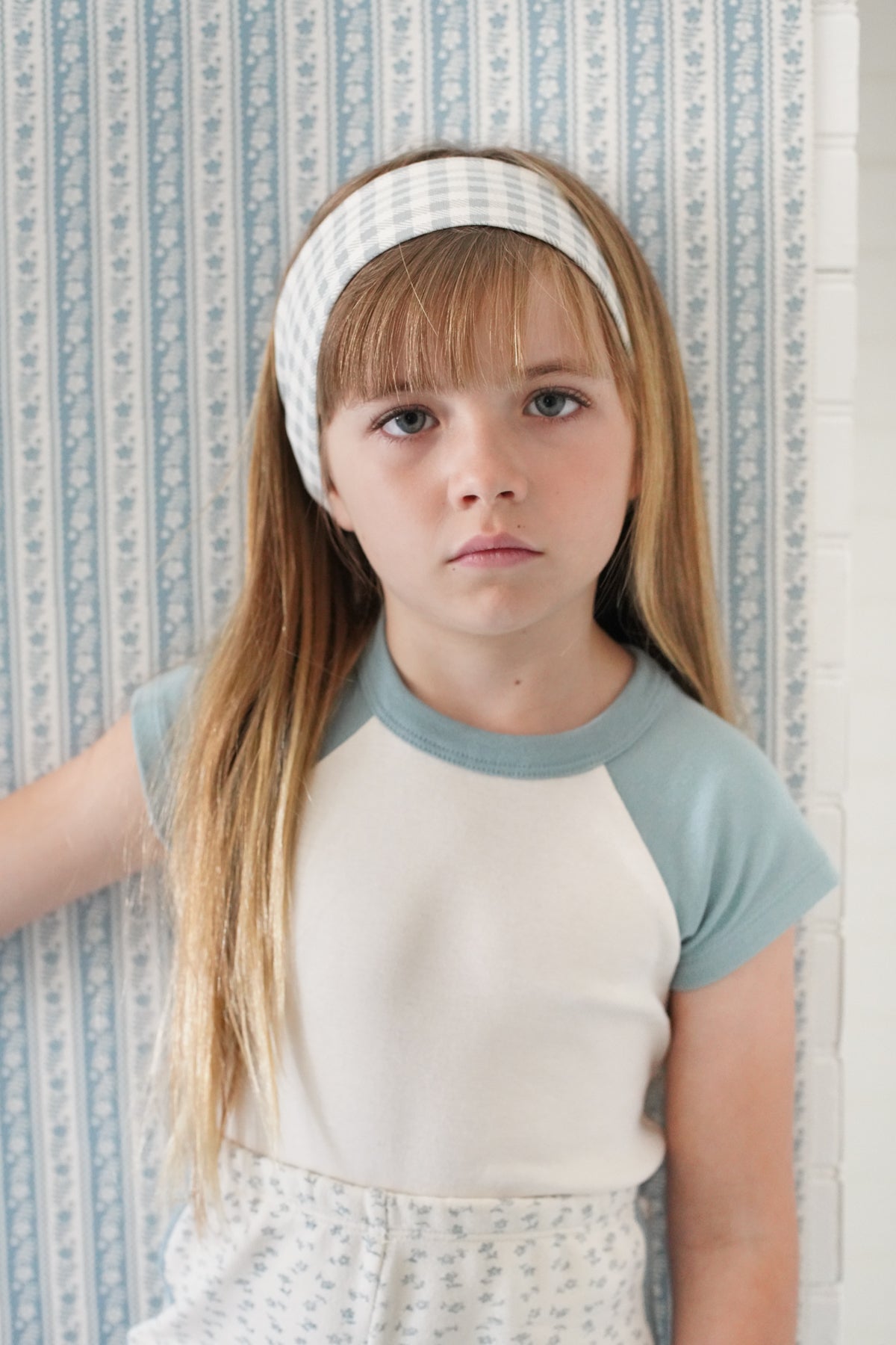 Azul / Gingham Print, Azul