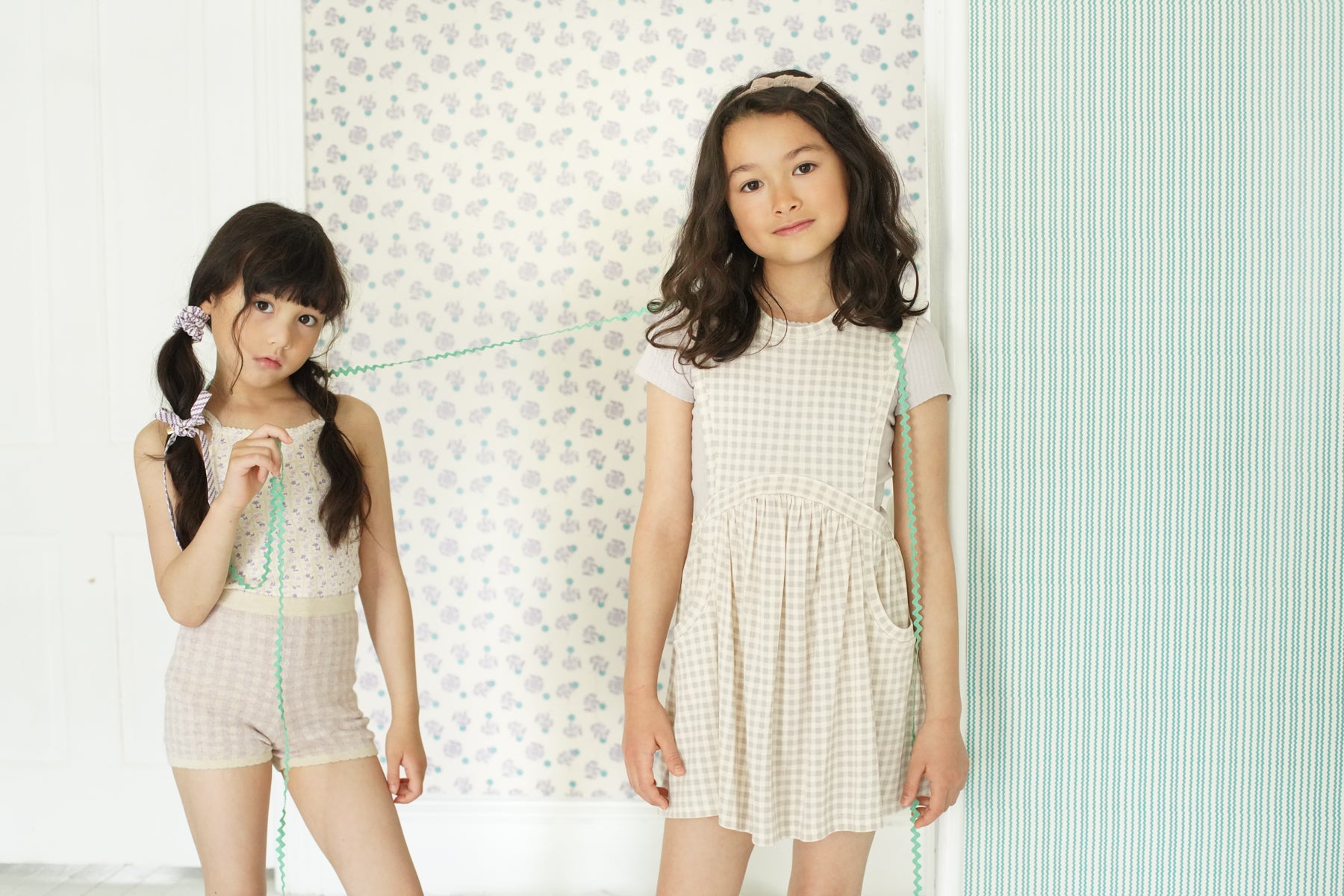 Gingham Print, Cloud