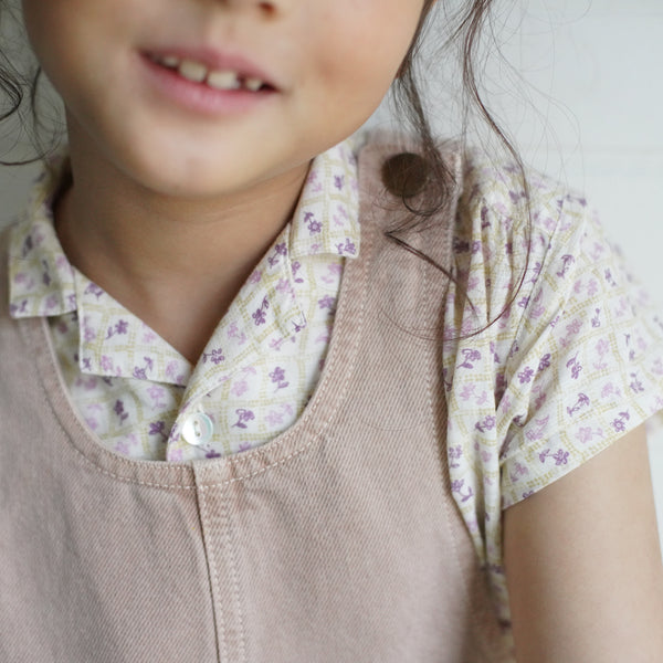 Billie Blouse, Flower Press Print, Soy