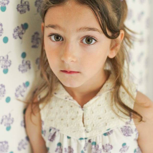 Dottie Dress, Carnation Print, Pansy