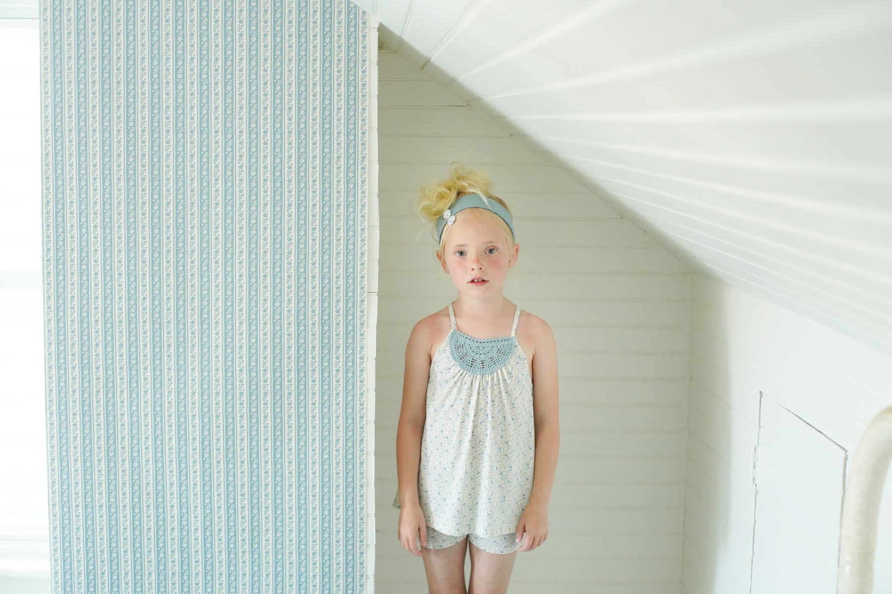 Azul / Gingham Print, Azul