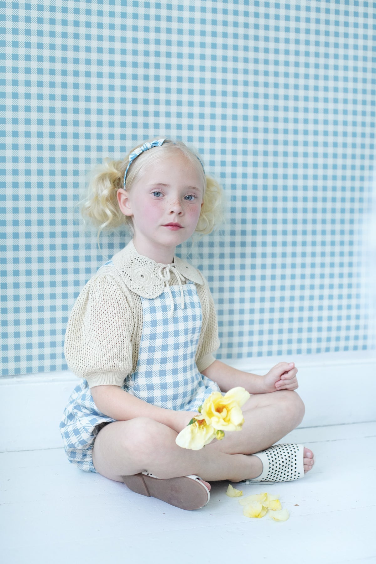 Gingham Print, Azul