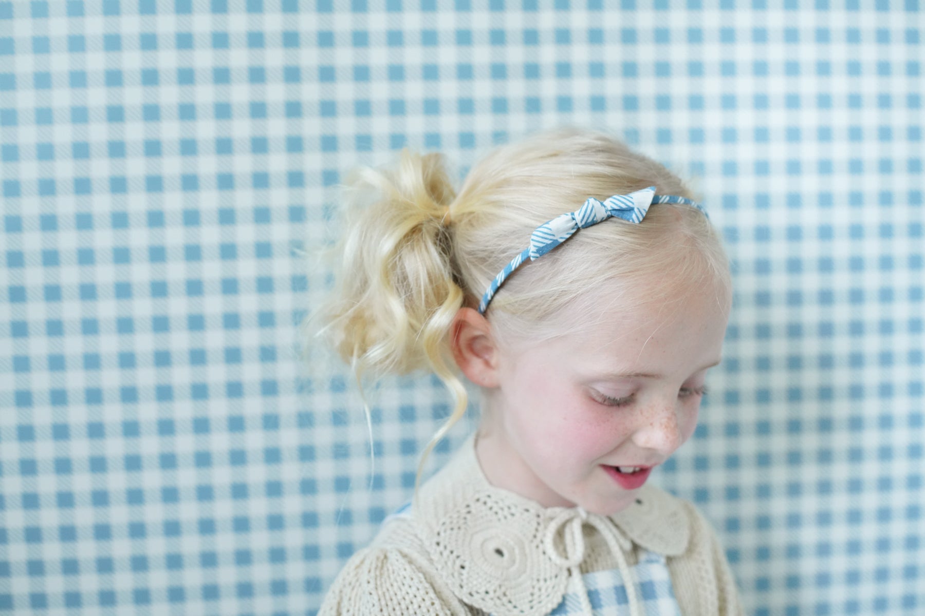 Gingham Print, Azul