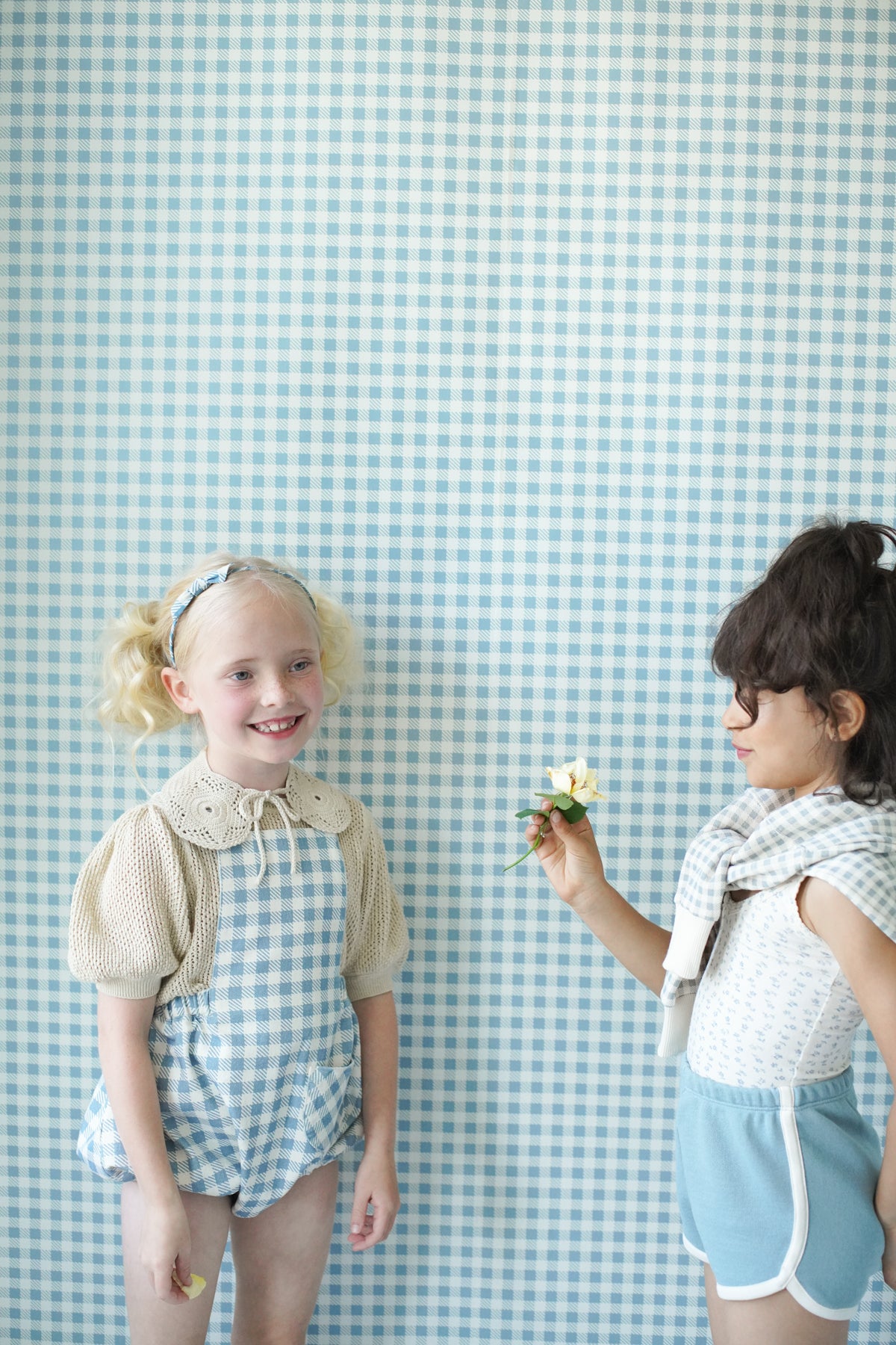 Gingham Print, Azul