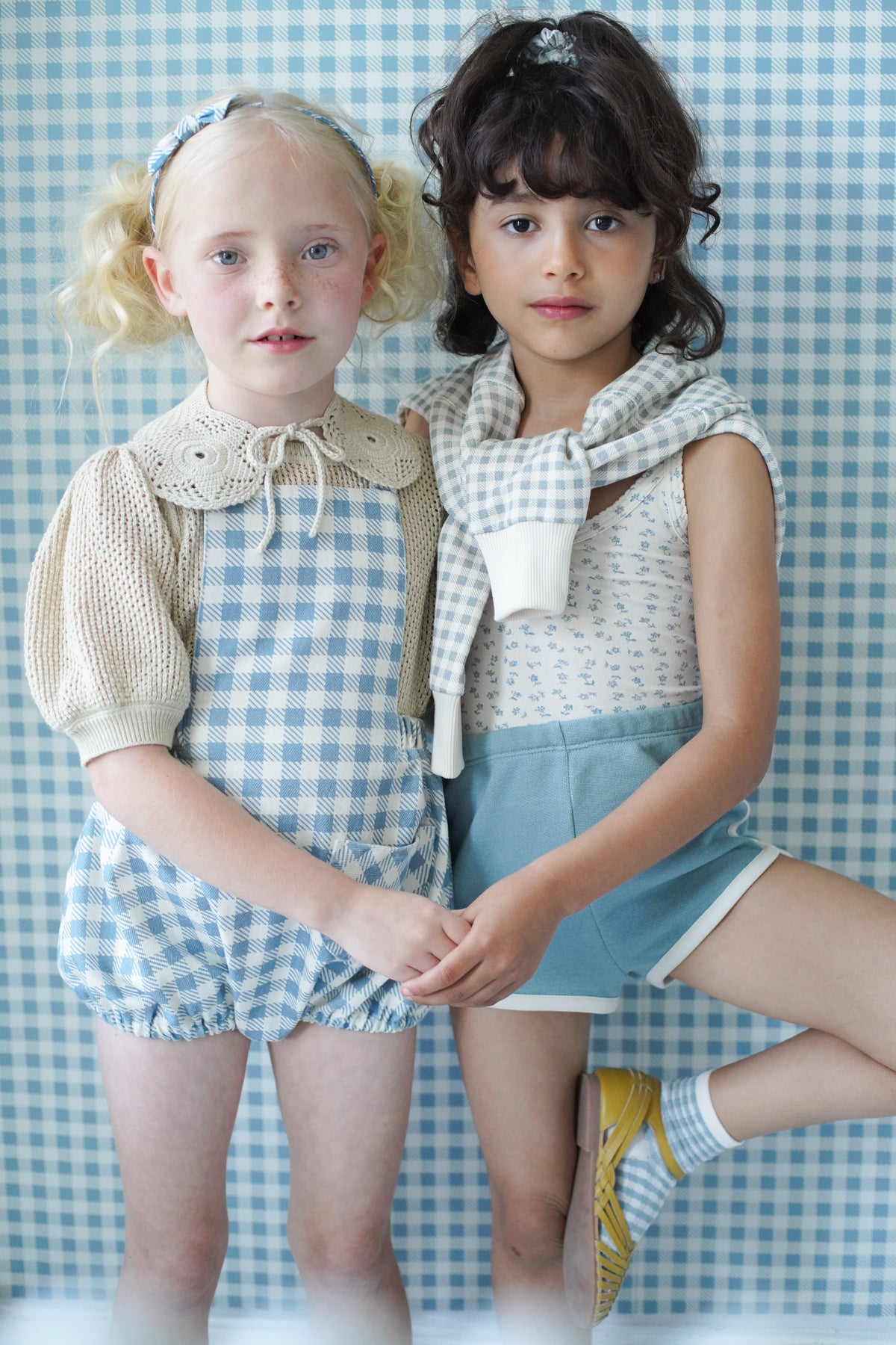 Gingham Print, Azul