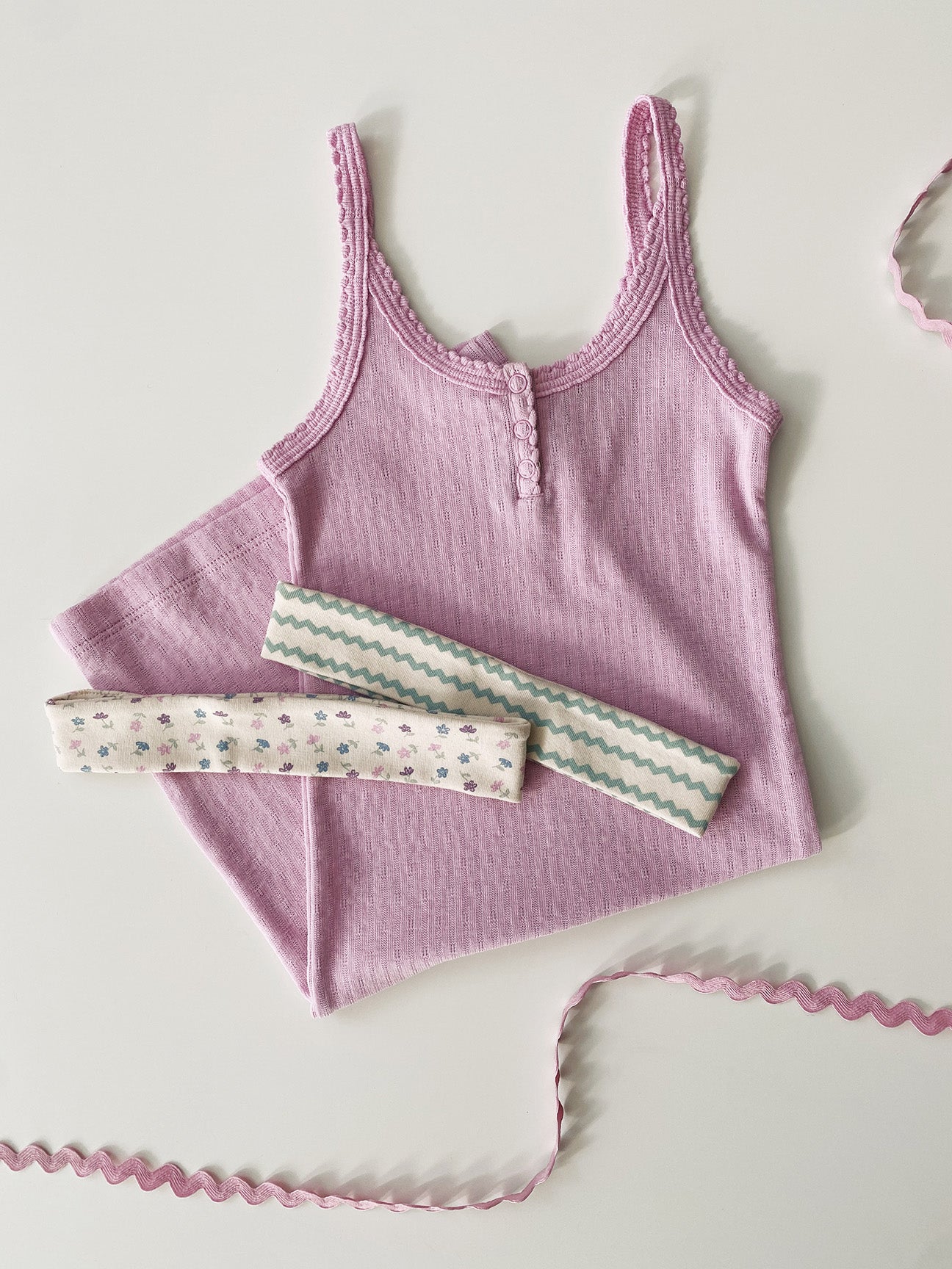 Chicweed Print, Mix / Ric Rac Print, Mentha