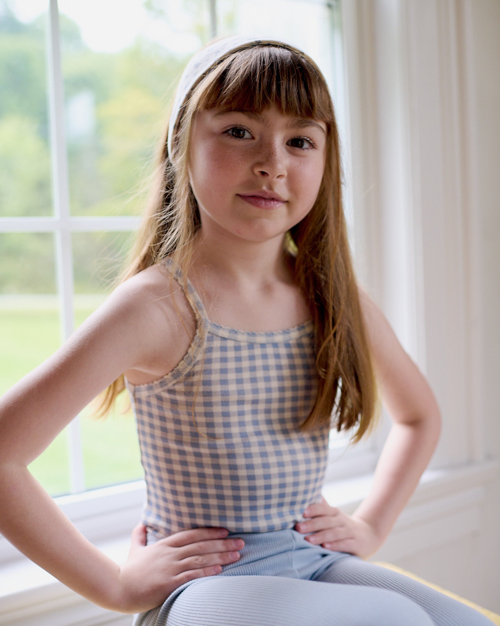 Gingham Print, Powder