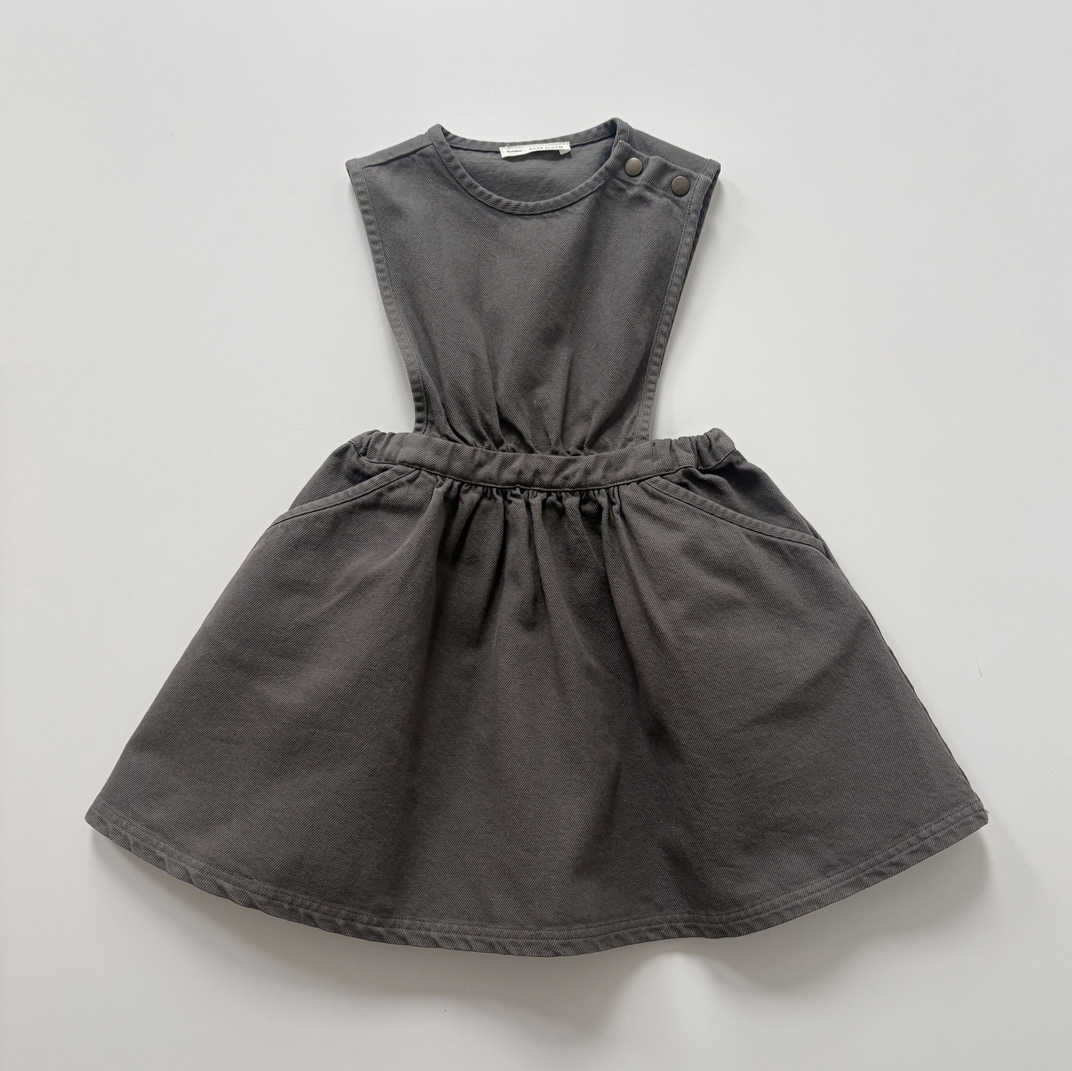 Tippi Pinafore, Shale, Size 5 – Soor Ploom