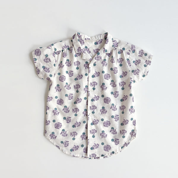 Billie Blouse, Carnation Print, Pansy, Size 5