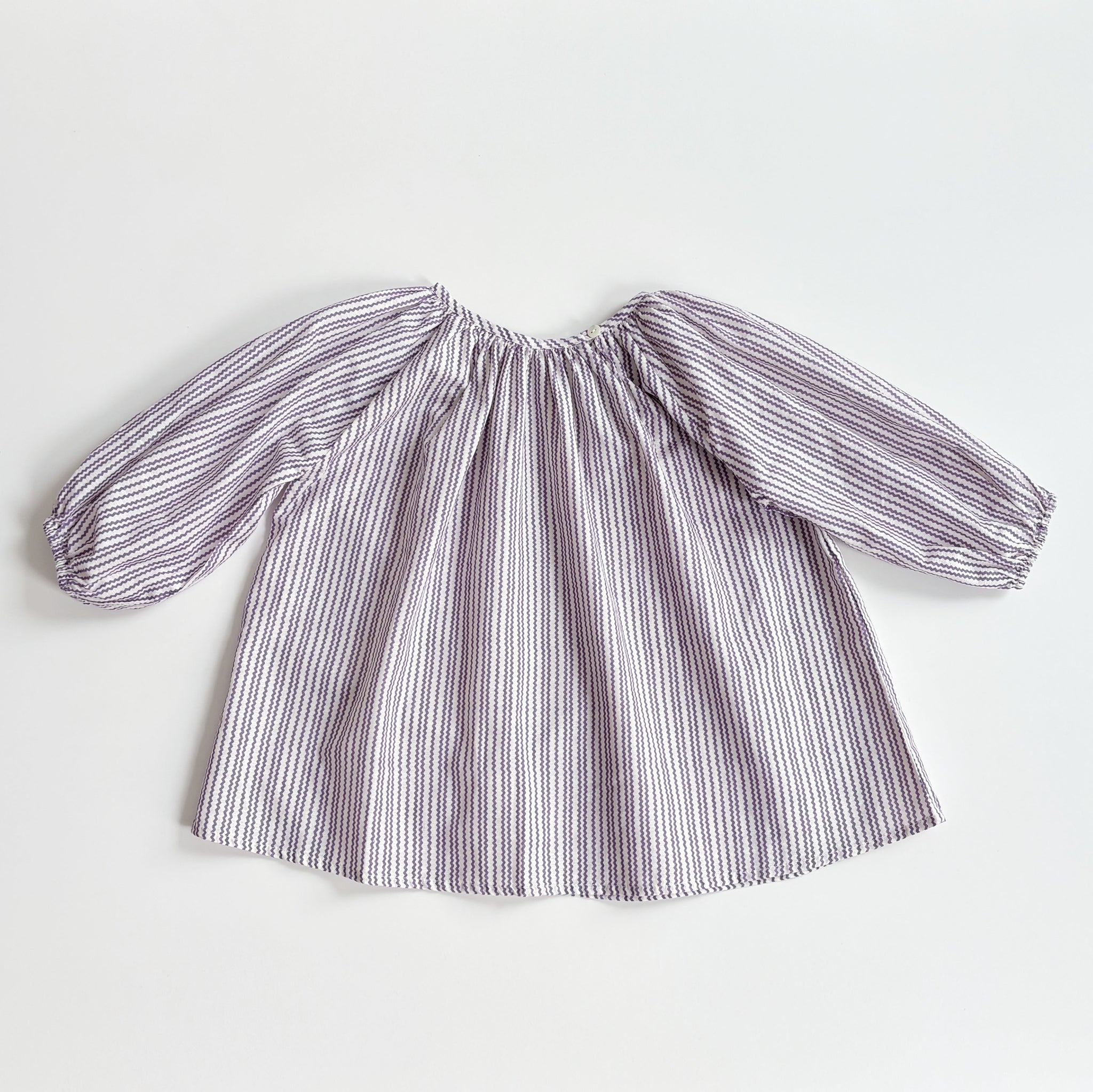 Peasant Tunic, Ric Rac Print, Pansy, Size 5