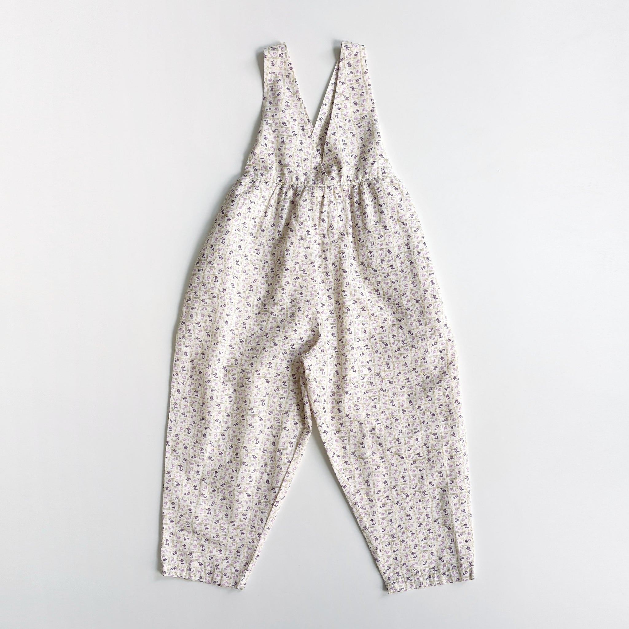 Ricki Romper, Flower Press Print, Soy, Size 5