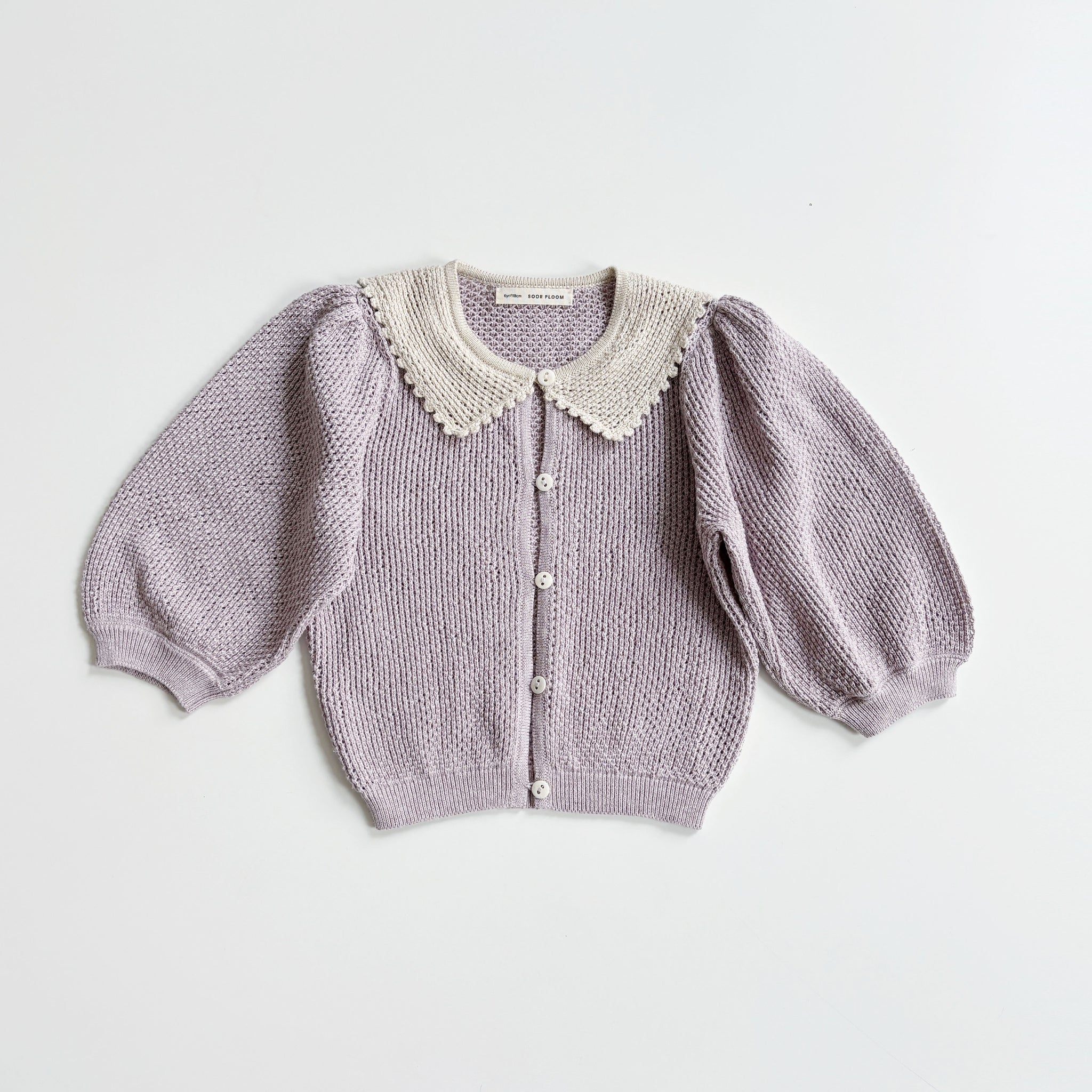 Thora Cardigan, Cloud, Size 6