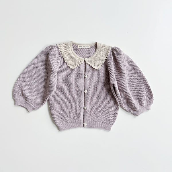 Thora Cardigan, Cloud, Size 6