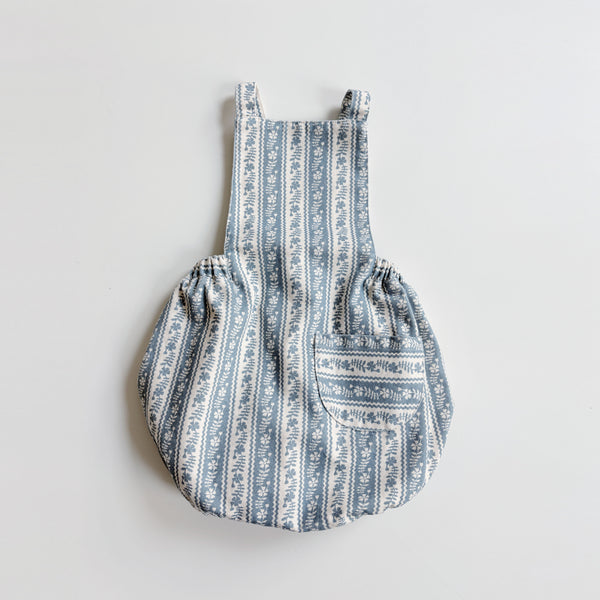 Oona Romper, Lattice Print, Azul, Size 5