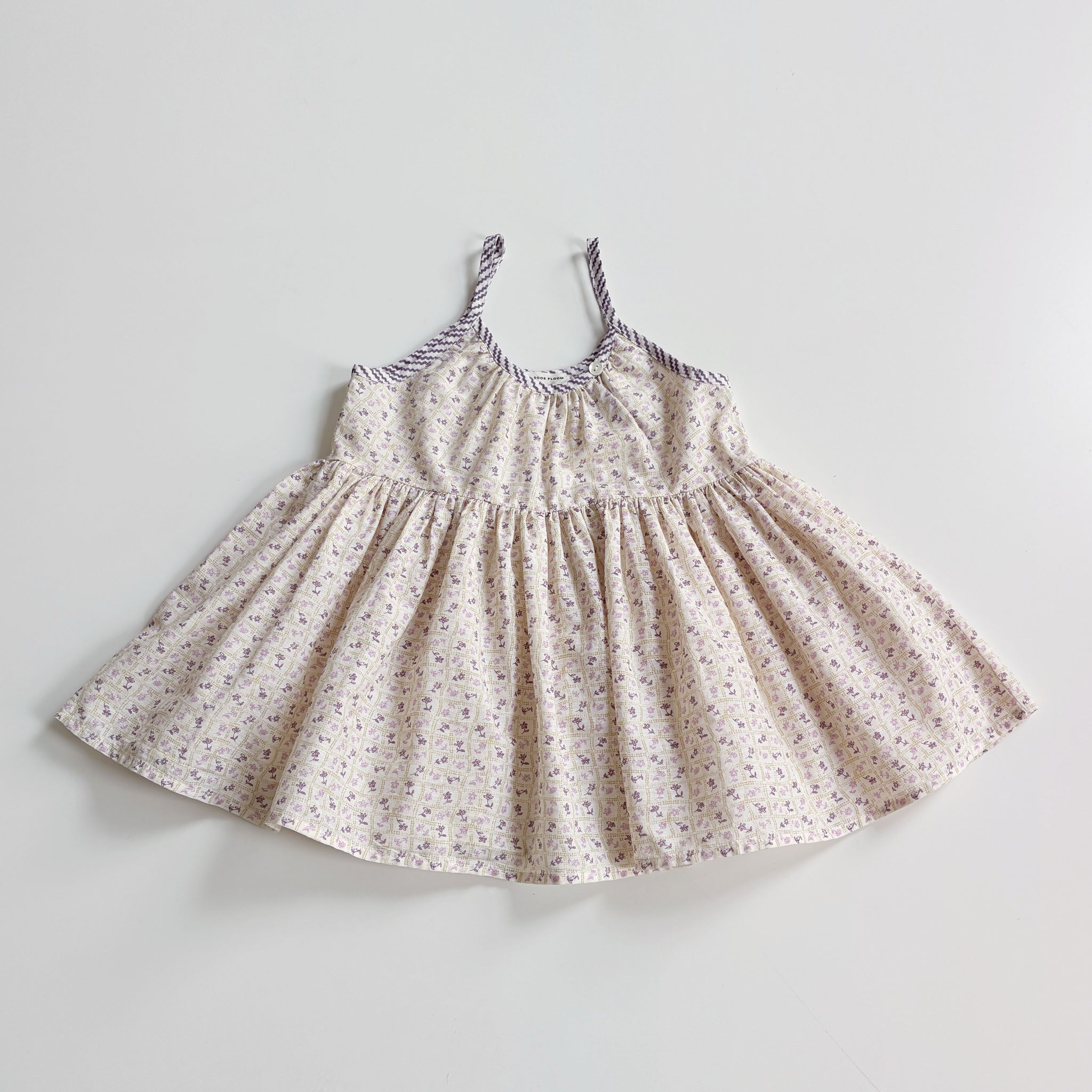 Birdie Tunic, Flower Press Print, Soy, Size 5