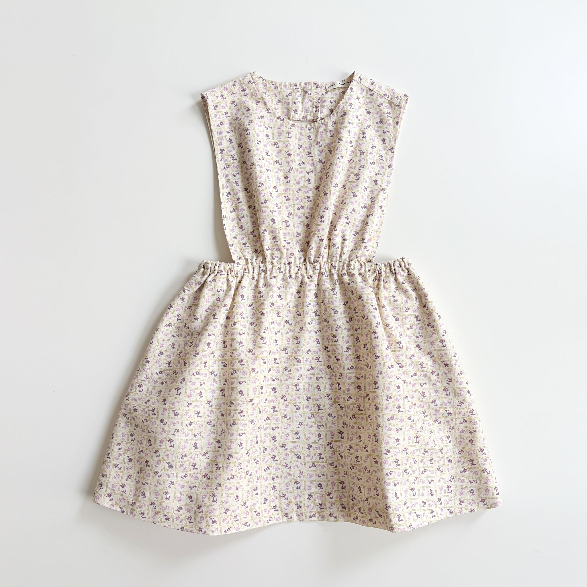 Orly Dress, Flower Press Print, Soy, Size 5