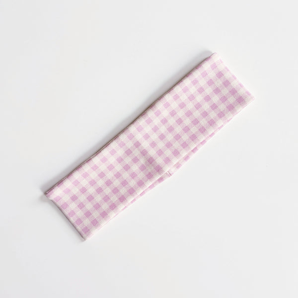 Classic Headband, Gingham Print, Bubble, OS