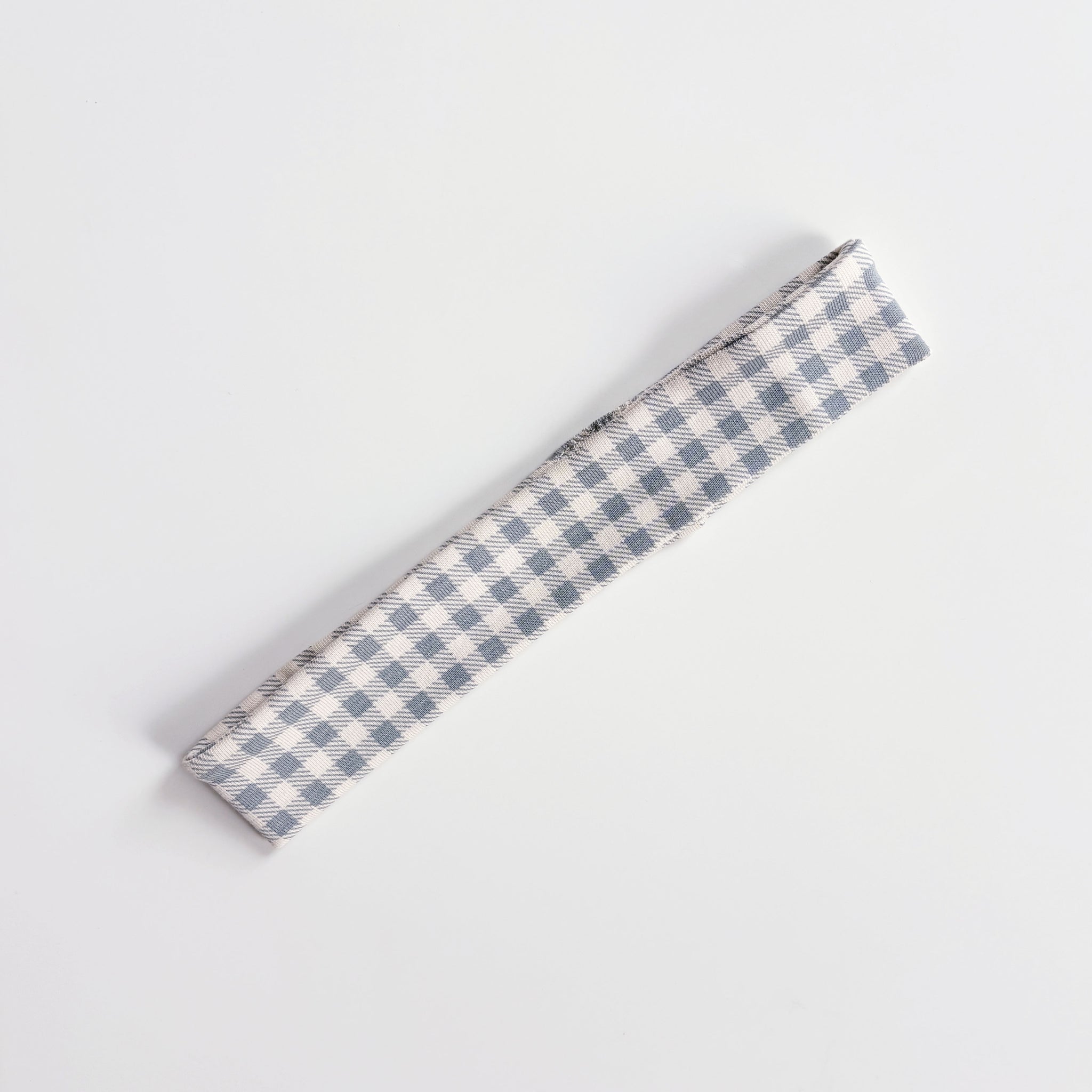 Mini Headband, Gingham Print, Azul, OS