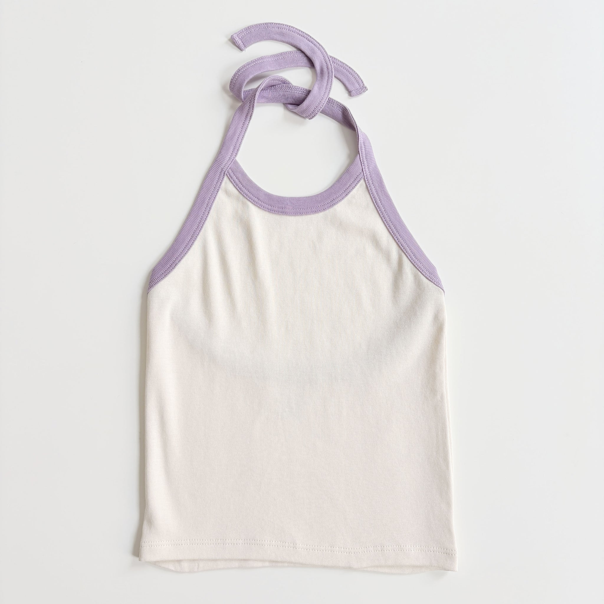 Tie Halter, Milk, Size 6