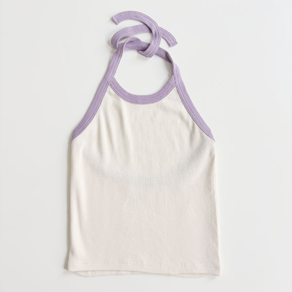 Tie Halter, Milk, Size 6