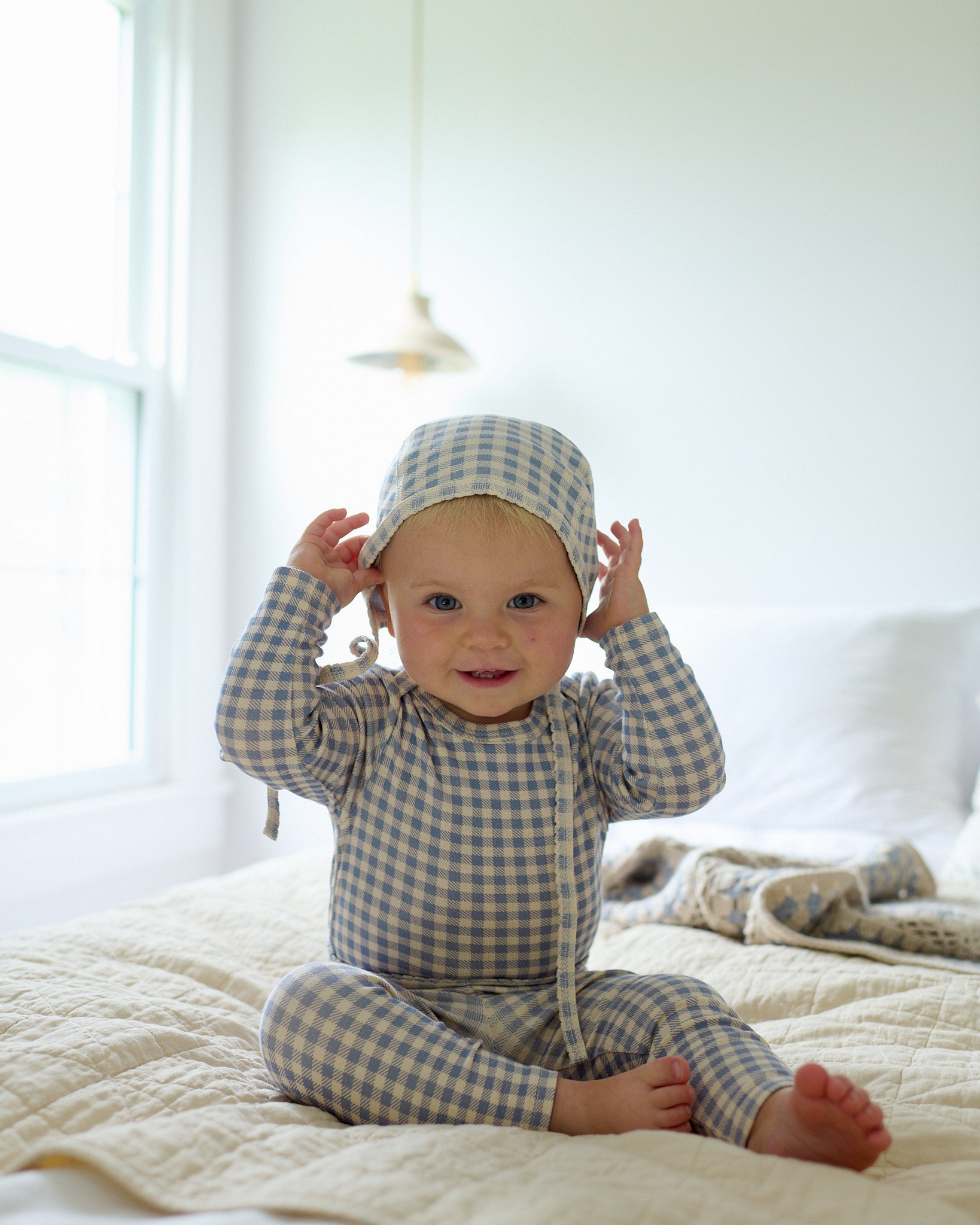 Gingham Print, Powder