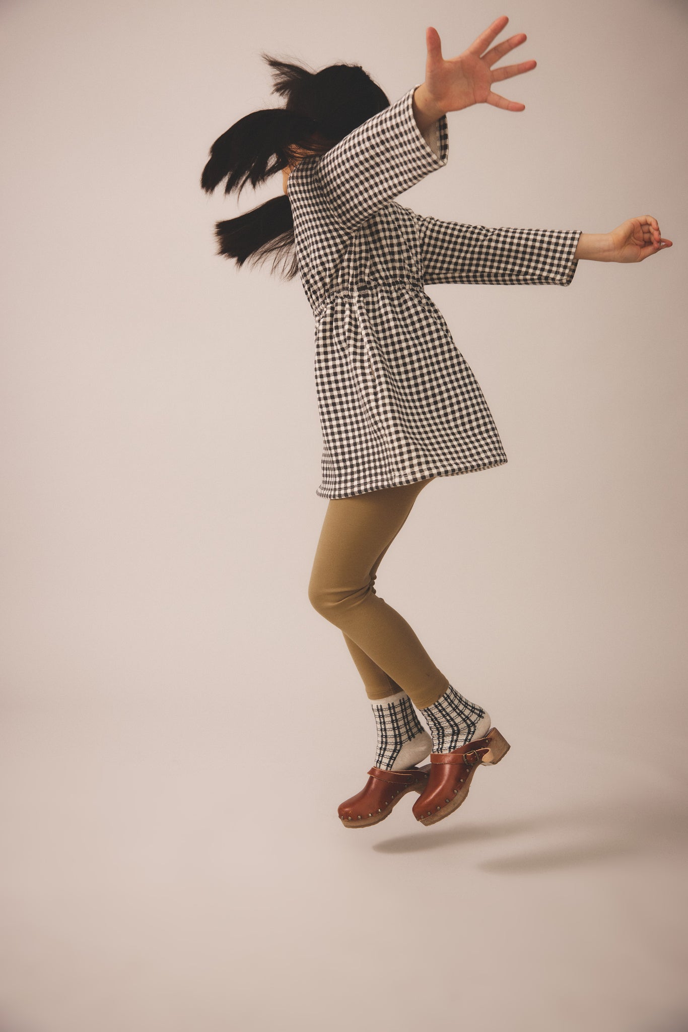 Gingham Print, Shale
