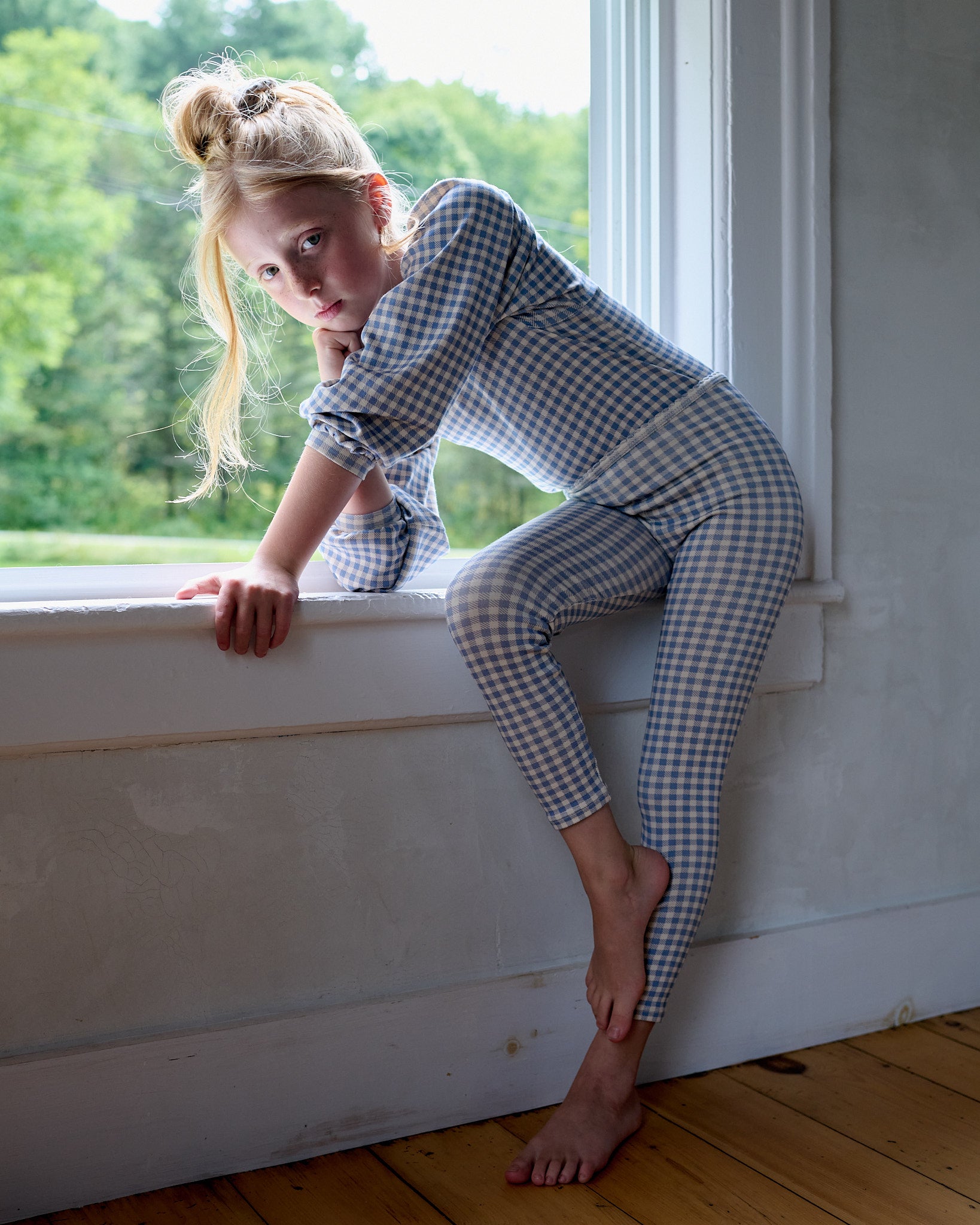 Gingham Print, Powder