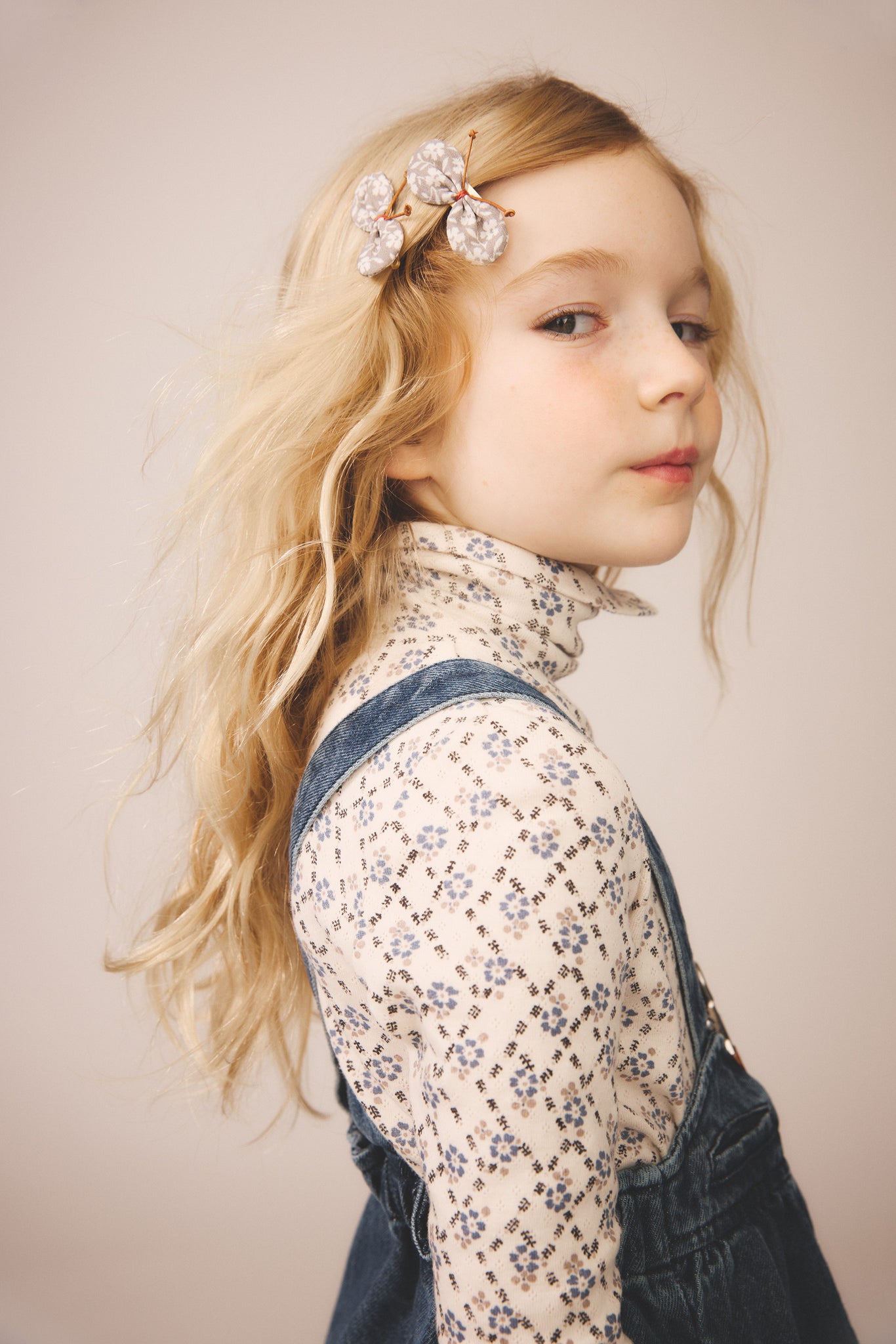 Trellis Print Pointelle, Powder