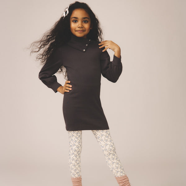 Pouf Turtleneck Dress