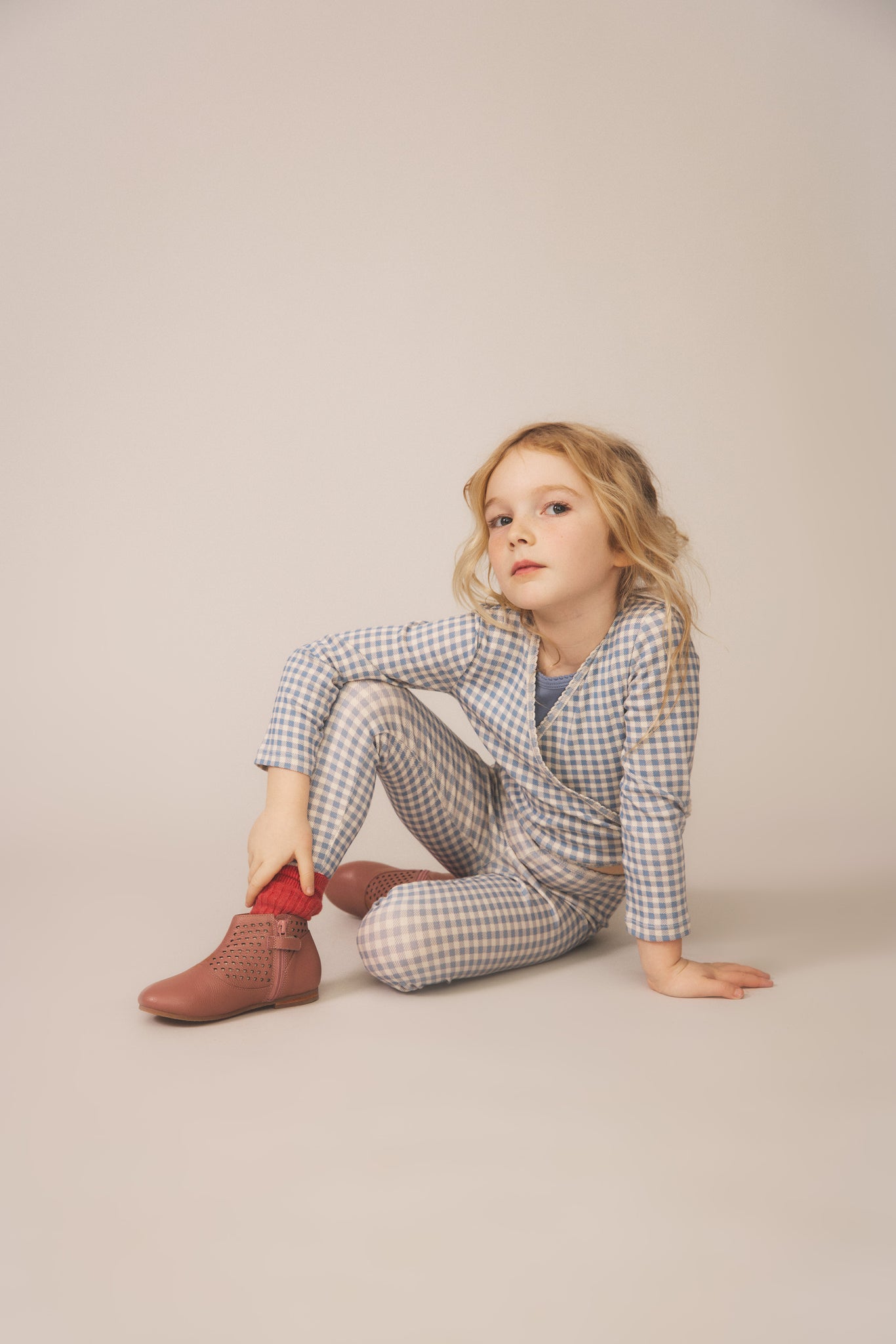 Gingham Print, Powder