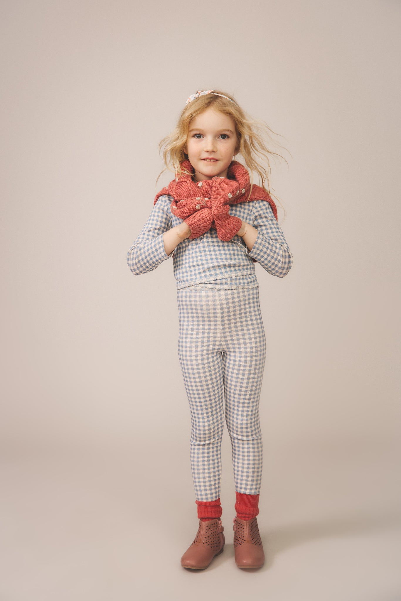 Gingham Print, Powder