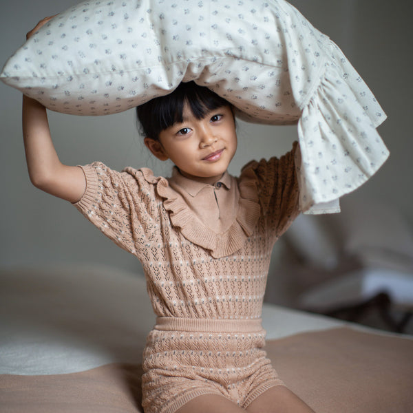Ruffle Pillow Case, Floret Print