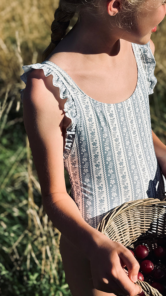 Lattice Print, Azul