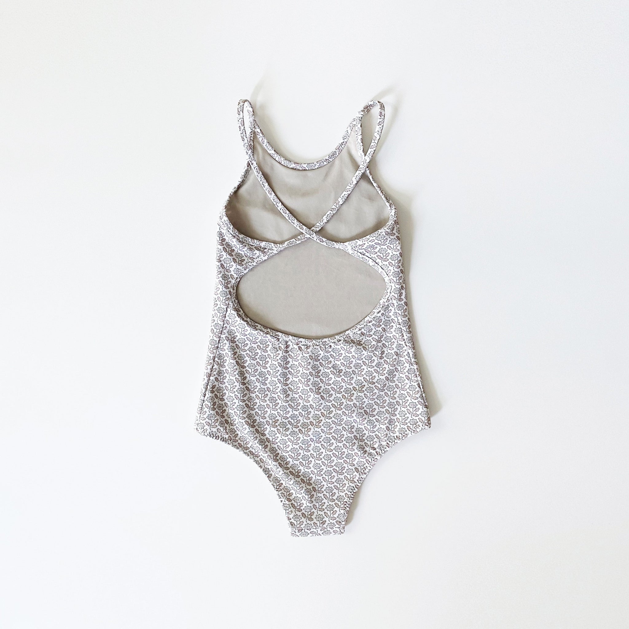 Sally Swimsuit, Stencil Print, Ginger