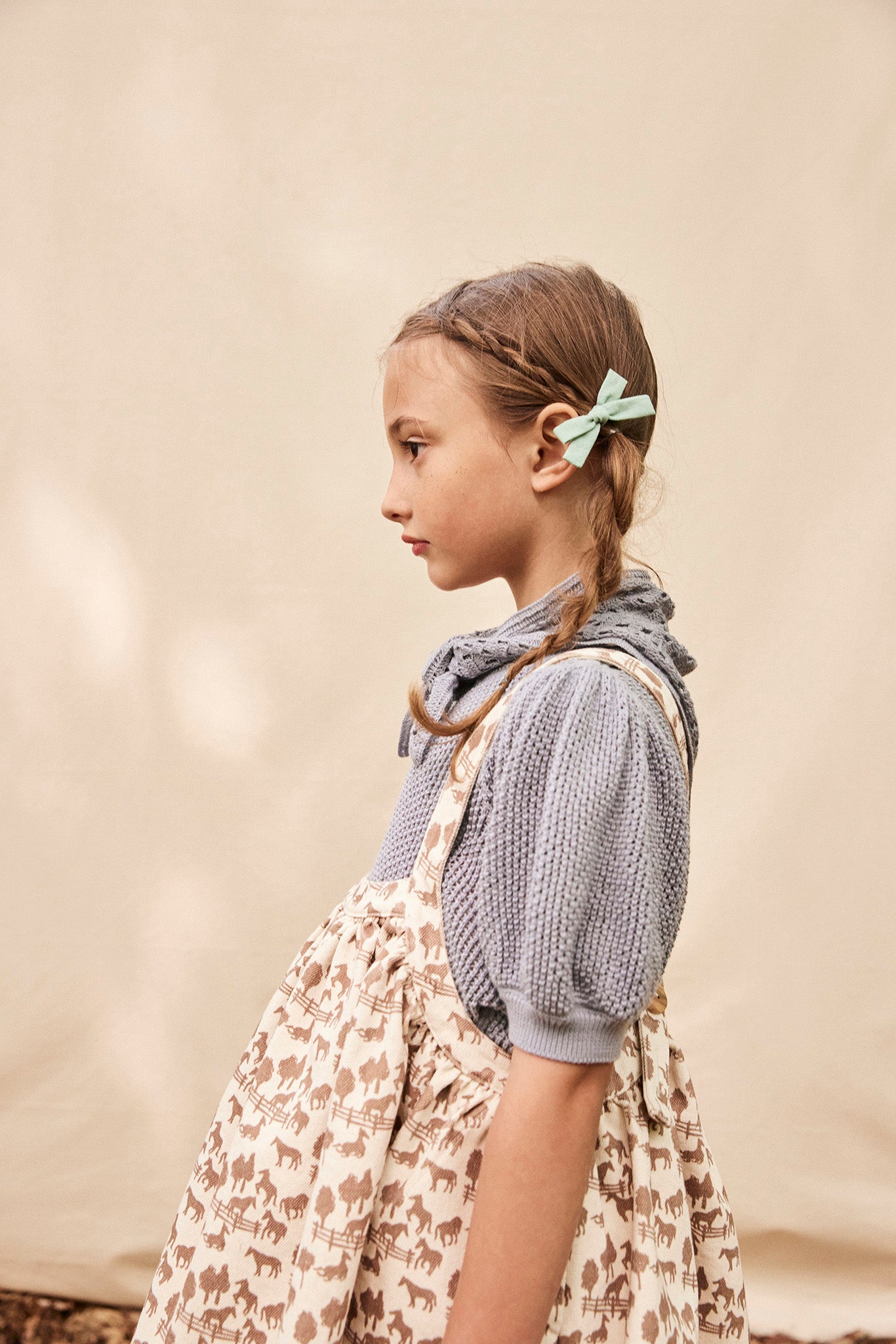 【新作】SOOR PLOOM Eloise Pinafore ， Denim 5y スカート