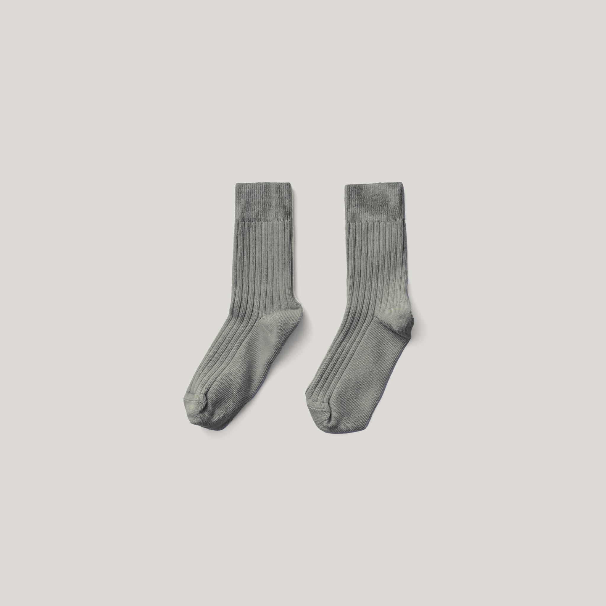 Plain Rib Sock, Eucalyptus