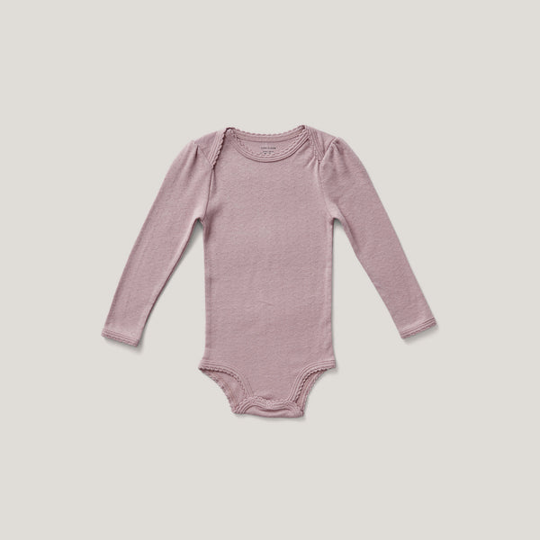 Pouf Onesie, Sugar Plum Pointelle*