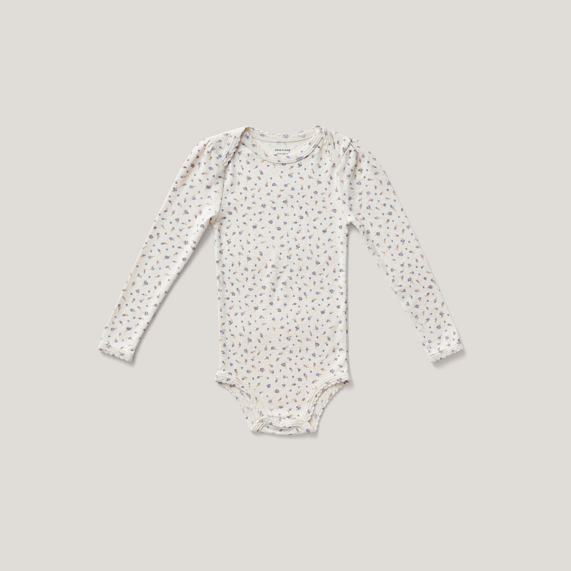 Rosebud Print Pointelle, Haze