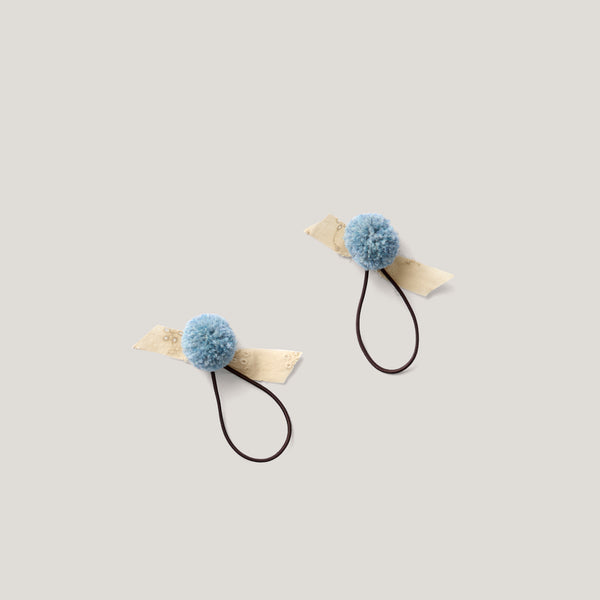 Pom Pom Hair Tie Set