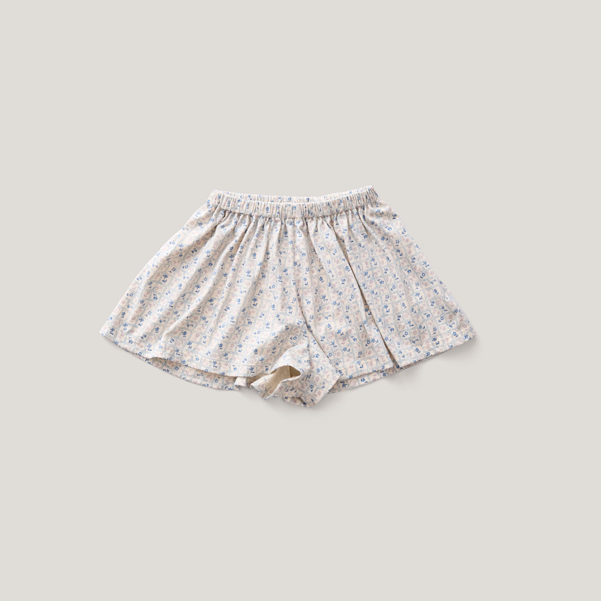 Flower Press Print, Azul