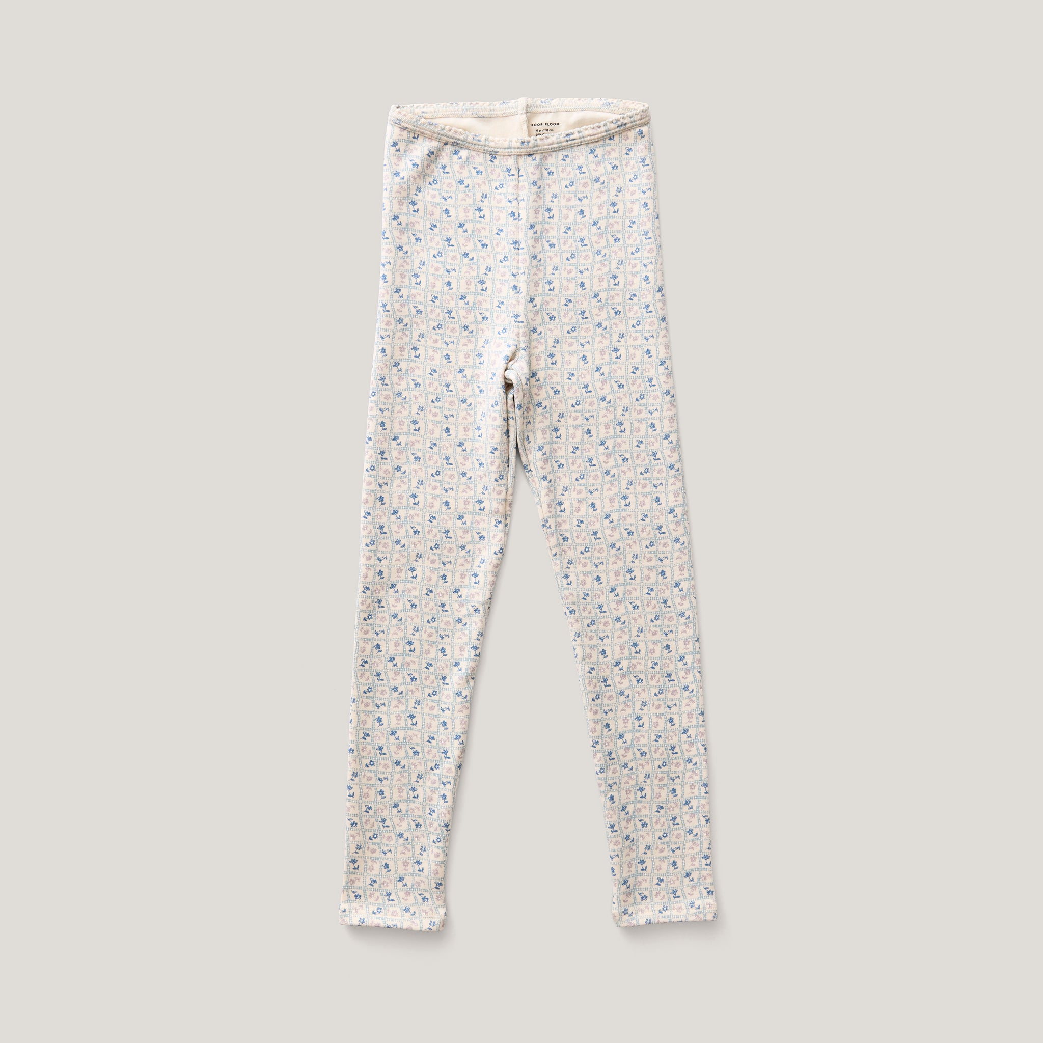 Flower Press Print, Azul