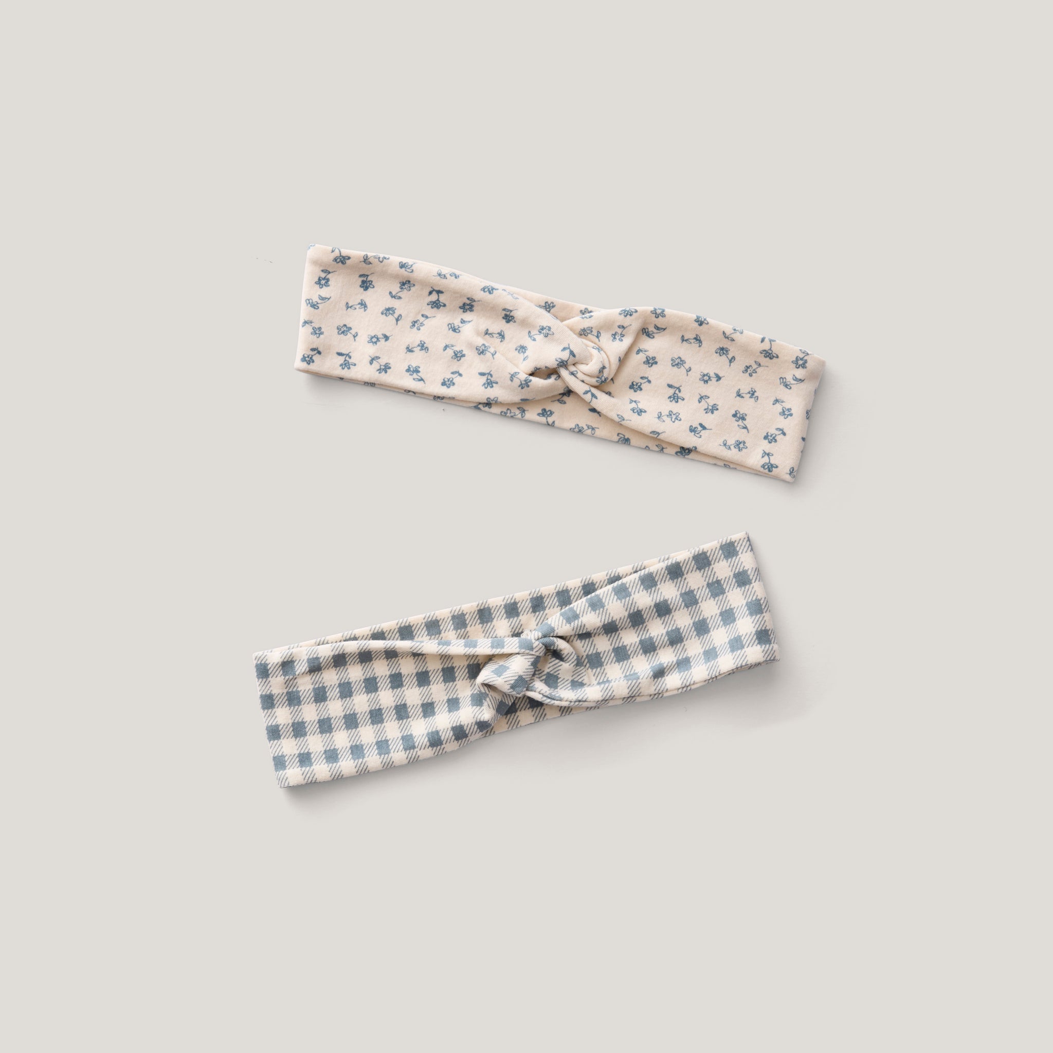 Chicweed Print, Azul / Gingham Print, Azul